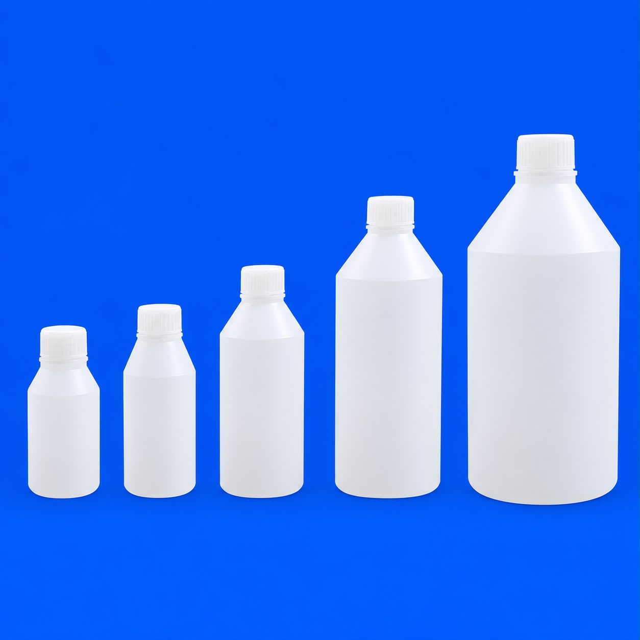 50 ML to 500 ML HDPE Narrow Mouth Plastic Bottle